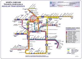 Tram Map Zagreb Croatia Train Map Metro Map Zagreb Croatia