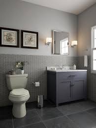 Gray Bathroom With Wainscoting Bathroom The Home Depot Small Bathroom Remodel Small Bathroom Ideas On A Budget Home Depot Bathroom