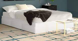 May 28, 2019 · farmhouse king bed frame costs just a fraction to build vs buy. 9 Best Modern Platform Beds With Storage 2020 The Strategist