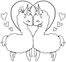 Line Art To Colour Animal Coloring Pages Llama Drawing Coloring Pages