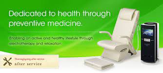 Electrotherapeutic devices, which alleviate headaches, shoulder stiffness, insomnia, and chronic constipation. Cosmo Dr