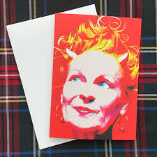 Dame Vivienne Westwood Art Print: Glitch Portrait Card