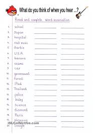 Read And Complete Word Association Speech Therapy Materials 2nd Grade Reading Worksheets Words