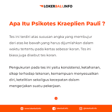 Tes kecepatan dan ketelitian psikotes. Kupas Tuntas Tentang Psikotes Kraeplien Pauli Sekarang Juga Loker Bali Info Blog