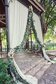 Beautiful Wedding Decor For Outdoor Ceremony Altars Bride S Blog Wedding Drapery Wedding Decorations Outdoor Wedding