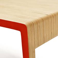 300 х 300 х 436 мм. Ply Coffee Table Painted Red Modern Wood Furniture Plywood Design Plywood Furniture