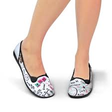 Chocolaticas Nerdy Womens Slip On Shoes Ladies Slips