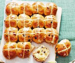 How To Make Hot Cross Buns The Easy Way With Fran Recipe Hot Cross Buns Recipe Hot Cross Buns Hot Cross Buns Easy