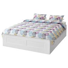 Costruisce e produce armadi in legno. Brimnes Struttura Letto Con Contenitore Bianco 140x200 Cm Ikea It