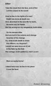 After Poem By Robert Browning Poem Hunter Poems Robert Browning Let It Be
