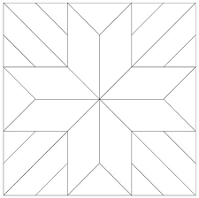 Quilts, wall decor, ornaments, advent calendars, stockings and garlands make the holidays festive, and make sweet handmade gifts. Quilt Block 6 Pattern And Templates Barn Quilt Patterns Barn Quilt Designs Painted Barn Quilts