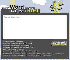 I Haven T Tested This Web Application But Converting Word To Html Can Come In Handy Sometimes Space Words Web Design Tools Microsoft Word Document