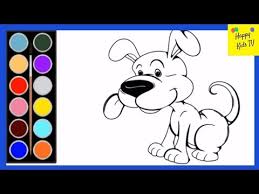 Click the happy chihuahua dog coloring pages to view printable version or color it online (compatible with ipad and android tablets). Puppy Dog Coloring For Kids Drawing Painting Animal Coloring Pages For Toddlers Happy Kids Tv Gold Coast Seo