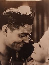 Jean HARLOW TUGS Clark GABLE HAIR RED DUST 1932 PHOTO APPROX 7X9 BOB BOARD  Wow!