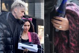 The couple held hands and kissed on their way out of furley's bar in los. Are Megan Fox And Machine Gun Kelly Engaged Ring Sparks Speculation