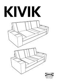 Se vivi in uno spazio più piccolo, valuta la possibilità di acquistare un divano letto. Ikea Kivik Divano A 2 Posti 70200642 Istruzioni Di Montaggio