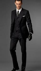 I Love The Gloves With The Black On Black Pin Stripe Suit Very Modern Vestiti Eleganti Da Uomo Abbigliamento Uomo Abbigliamento