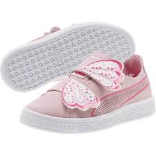 puma suede deconstruct butterfly sneakers pspale pink