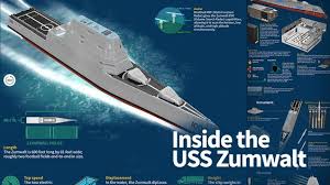 The Uss Zumwalt Is A 600 Foot 16 000 Ton Stealth Destroyer Of The Us Navy It Is The Most Technologically Advanced Surfac Uss Zumwalt Us Navy Ships Navy Ships