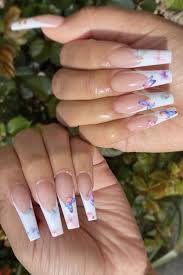 Natural Butterfly Nails Design For Long Nails 2020 Fashion Girl S Blog In 2020 Butterfly Nail Designs Coffin Nails Designs Cute Acrylic Nail Designs