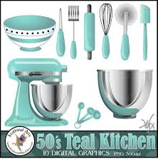 50 S Teal Kitchen Kitsch With 10 Png Kitchen Digital Etsy Teal Kitchen Aqua Kitchen Yellow Kitchen