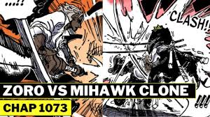 Zoro vs Mihawk Clone || S-Hawk Clashed With Zoro || One Piece Chap 1073 -  YouTube