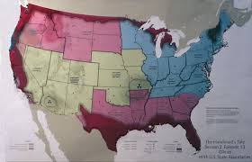 The handmaid s tale a map of gilead vs the us in season 2. Bill Geerhart On Twitter A Republic Of Gilead Map Was One Of The Decorative Props On Display At The Wilshire Ebell Theatre For Monday S Screening Of Thehandmaidstale Season 2 Finale Here Are