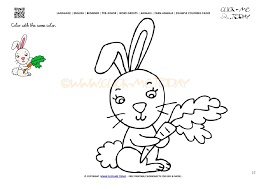 Carrots are the ultimate healthy food. Example Coloring Page Rabbit With Carrot Color Picture Of Rabbit