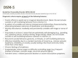 Dsm 5 Bpd Clinical Symptoms Borderline Personality Disorder Emotionally Unstable Personality Disorder