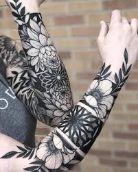 True Art In Tattoos By Jayce Wallingford Floral Tattoo Sleeve Full Sleeve Tattoos Black Tattoos