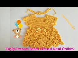 Kolay Prenses Bebek Elbisesi Tig Isi Detayli Anlatim Youtube Bebek Elbisesi Krose Bebek