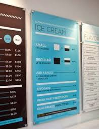 Art Of The Menu Glace Ice Cream Menu Menu Board Design Menu Boards