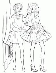 The most famous doll in the world managed to try on dozens of images. Cartoon Barbie Coloring Page Coloring Home