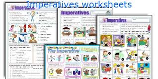 The first two activities are cutting and sorting exclamatory and imperative sentences to their appropriate columns. Imperatives Worksheets