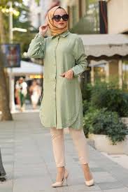 Neva Style Dugme Detayli Fistik Yesili Tesettur Gomlek 38440fy Tesetturisland Com Moda Stilleri Mutevazi Kiyafetler Gomlek