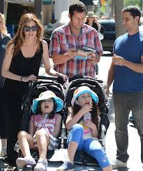 Welcome to adam sandler's official fan page. Adam Sandler And Wife Jackie Take Their Daughters Age Eight And Five Out In A Stroller Daily Mail Online