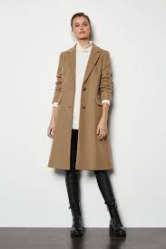 Buy a camel coat now and you'll still be wearing it for years to come. Tailored Wool Blend Coat Karen Millen