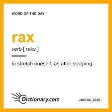 Rax Word Of The Day January 6 2020 In 2020 Word Of The Day Uncommon Words Words