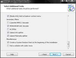 Once you download the file, the smart installer will launch and automatically adapt to your version of windows. K Lite Codec Pack Mega Linux Codecs And Directshow Filters Are Wanted For Encoding And Decoding Taking Part In Audio And Video Formats
