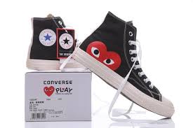 Play X Converse Chuck Taylor Hidden Heart Black High Sneaker