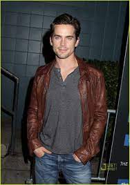 Matt Bomer Aka Mr Neal Caffery Matt Bomer Celebrity Style Leather Jacket