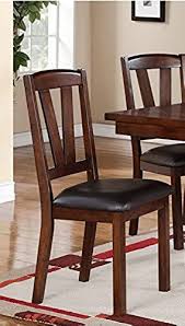New Poundex 2 Piece Counter Height Dining Chair Dark Walnut Finish Multi Online Pptoplike In 2020 Dining Chairs Leather Living Room Furniture Brown Dining Room Set
