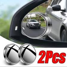 Car Convex Side Mirror Set – 2 Pcs HD Glass | Blind Spot Safety | Durable &amp; Universal