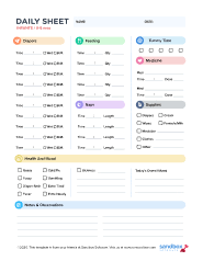 Cut down the middle.and you are set for two days! Free Daily Report Templates For Preschool Managers Sandbox