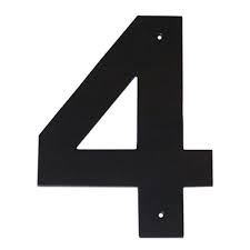 Montague Metal Products 8 In Helvetica House Number 4 House Numbers House House Front