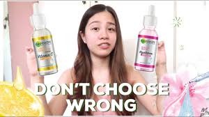 Garnier sakura white ~ 7 days challenge. Garnier Vitamin C Serum Vs Garnier Sakura White Serum Which One Should You Buy Youtube