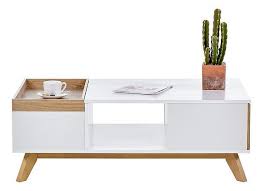 Scandinavian Coffee Table Cleo White Imitation Oak Cleo Coffee Imitation Oak Scandinavian Table White In 2020 Scandinavian Coffee Table Home Decor Table