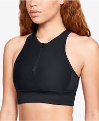 Front closure sports bra is designed to support you and control bounce while keeping you comfortable. Under Armour Vanish High Neck Zip Front Racerback Medium Impact Sports Bra Medium Impact Sports Bra Sports Bra Active Outfits