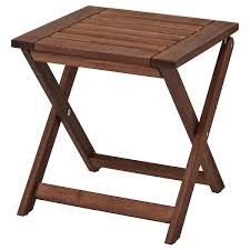 Applaro مقعد خارجي قابل للطي صباغ بني Ikea