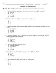 If you love sports, and especially basketball, this post is for you, we have discussed basketball rules, basketball amazing records, old and new basketball … Basketball Pre Assessment Quiz